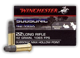 Патрон 22 LR Winchester Subsonic max hollow point 2,72г (50шт)