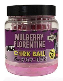 Бойлы Dynamite Baits Mulberry florentine fluro cork ball 15мм - фото 1
