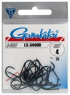 Крючок Gamakatsu LS-3400D dark blue №4 - фото 1
