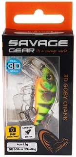 Воблер Savage Gear 3D Goby Сrank SR 4см 3гр F firetiger - фото 2