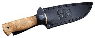 Нож Северная Корона Рысь нержавеющая сталь карельская береза - фото 3
