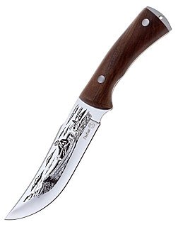 Нож Кизляр Рыбак-2 туристический рукоять кавказский орех - фото 1