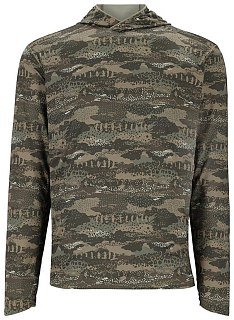 Термофутболка Simms Bugstopper Solarflex Hoody Shroud Loden 