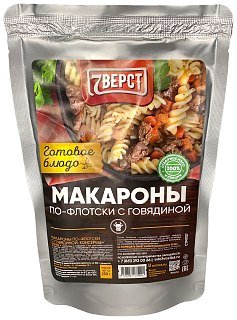 Готовая еда 7 Верст Макароны по-флотски с говядиной в реторт пакете - фото 1