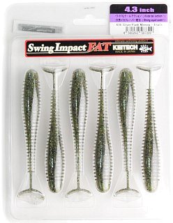 Приманка Keitech виброхвост Swing impact fat 4,3" 416 Silver flash minnow - фото 1