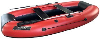 Лодка BigBoat Юнг280 красно-черный - фото 4