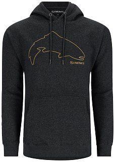 Толстовка Simms Trout Outline Charcoal Heather  - фото 1