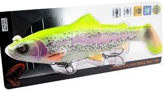 Приманка Savage Gear 4D line thru rattle trout 27,5см 228гр slow sinking lemon - фото 2