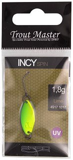 Блесна SPRO TM Incy spin spoon lime 1,8гр - фото 1