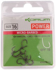 Крючки Korum Xpert Power Micro Barbed Hooks №16