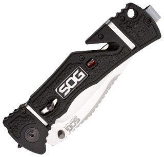 Нож SOG Trident Elite складной сталь Aus8 рукоять резина и пластик - фото 2