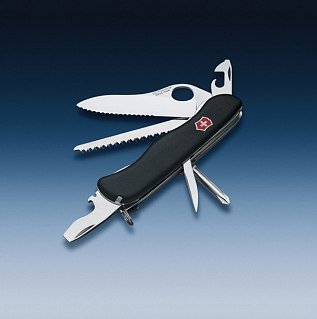 Нож Victorinox Trailmaster 111мм 12 функций черный - фото 2