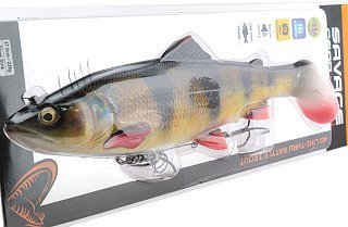 Приманка Savage Gear 4D line thru rattle trout 27,5см 228гр slow sinking perch - фото 2