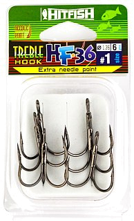 Крючок Hitfish тройной HF-36 Needle point №1 уп 6шт