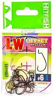 Крючок Hitfish LW offset hook №6 12шт