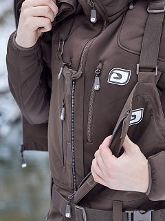Комбинезон Drake Brake нагрудник и лямки коричневый - фото 10