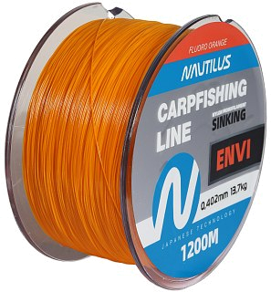 Леска Nautilus Envi orange 1200м 0,402мм 13,7кг - фото 2