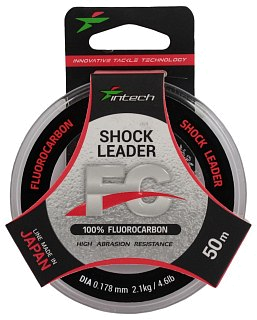 Леска Intech FC Shock Leader 50м 0.178мм 2.1кг 4.6lb - фото 1