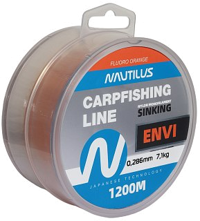 Леска Nautilus Envi orange 1200м 0,286мм 7,1кг - фото 6