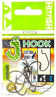 Крючок Hitfish J-hook BC №1 6шт - фото 1