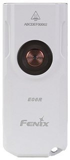Фонарь-брелок Fenix E06R белый - фото 3