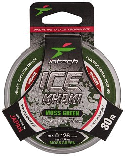 Леска Intech Ice Khaki moss green 30м 0.126мм 1.4kg - фото 1