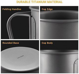 Кружка Cook'N'Escape titanium с крышкой 450мл - фото 3