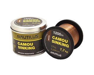 Леска Nautilus Camou Brown Sinking 1200м 0.356мм