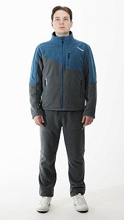 Джемпер Nautilus Keepler флисовый Blue/Grey с принтом - фото 2