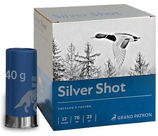 Патрон 12х70 Главпатрон Silver shot 0000 полумагнум 1/25/250