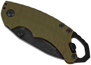 Нож Kershaw Shuffle II складной сталь 8Cr13MOV оливковая рукоятка - фото 7