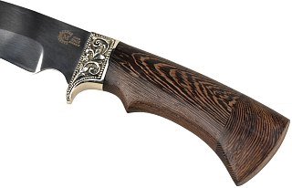 Нож ИП Семин Галеон кованая сталь 95х18 венге литье - фото 5