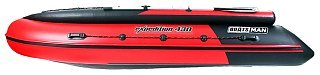 Лодка Boatsman BT430 Expedition надувная черно-красный - фото 3