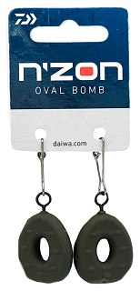 Груз Daiwa N'ZON Oval Bomb 50г 2шт - фото 1