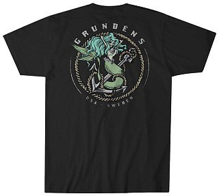 Футболка Grundens Mermaid SS T-Shirt Black  - фото 1