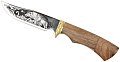 Нож ИП Семин Юнкер сталь 65x13 ценные породы дерева гравировка