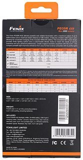 Фонарь Fenix тактический PD35R ACE + CL01 оранжевый - фото 10