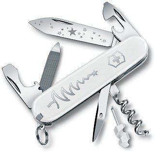 Нож Victorinox Sportsman white cristmas special edition 84мм 13 функций - фото 1