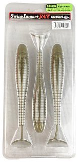 Приманка Keitech виброхвост Swing impact fat 6,8" 481 light hitch  - фото 4