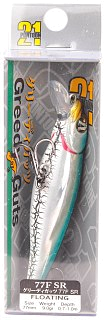 Воблер Pontoon21 Greedy-Guts 77F-SR 77мм 9,0гр 0,7-1,0м 405