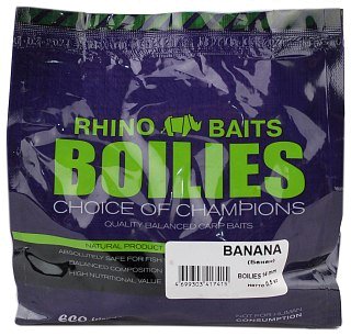 Бойлы Rhino Baits насадочные Banana банан 14мм 500гр