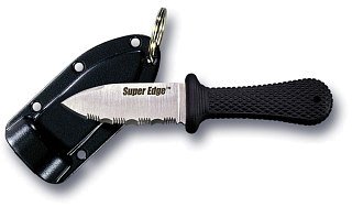 Нож Cold Steel Super Edge фикс. клинок 4.9 см рук. кратон - фото 2