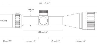 Прицел Hawke Vantage 3-9х40 Mildot - фото 2