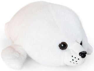 Игрушка Mimis Нерпа белая с вышивкой 60см  - фото 2