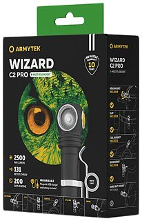Фонарь Armytek Wizard C2 Pro Magnet USB белый Com - фото 6