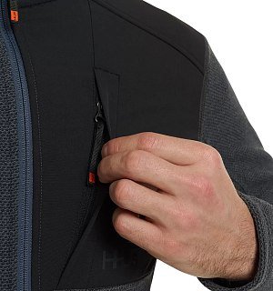 Джемпер H.U.T. Urman флис тёмно-серый/чёрный - фото 6