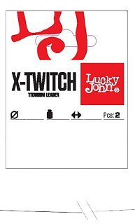 Поводок Lucky John Leader X-Twitch 10кг 0,30