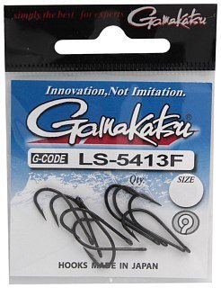 Крючок Gamakatsu NL LS-5413F black №10 - фото 2