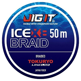 Шнур Jig It x Tokuryo ice braid X8 PE 1,0 50м blue