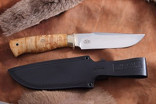 Нож Северная Корона Шатун нержавеющая сталь карельская береза - фото 2